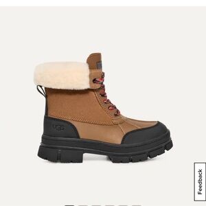 UGG Chestnut and Black Waterproof Boots